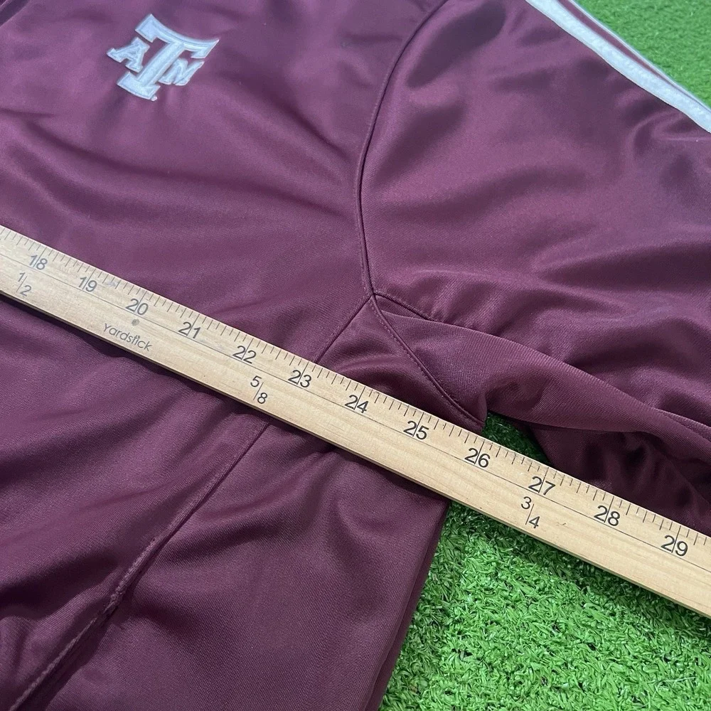 Texas A&M Team Issue Jacket XL Adida Aggie Football Maroon Track Jacket Wont Zip